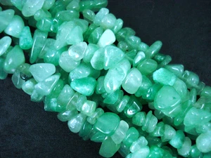 Green Aventurine Drilled Chips 80cm Strand DIY Jewellery Necklaces Bracelets - Picture 1 of 3
