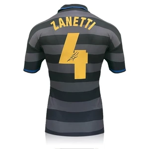 Javier Zanetti Signed Inter Milan 1998 UEFA Cup Final Shirt - Picture 1 of 4