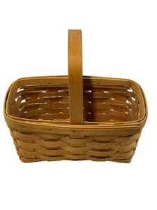1999 Longaberger Candle Basket w/Protector USA Vintage 9"L x 5"W x 5"H - Picture 1 of 3