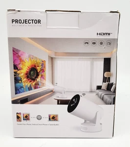LED Source HDMI Auto Correction Multimedia Projector HY300Ultra - White - Picture 1 of 8