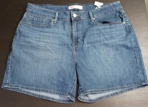 Signature by Levi Strauss Womens 16/W33 Mid-Rise Shorts 5” Inseam NWT - Picture 1 of 22