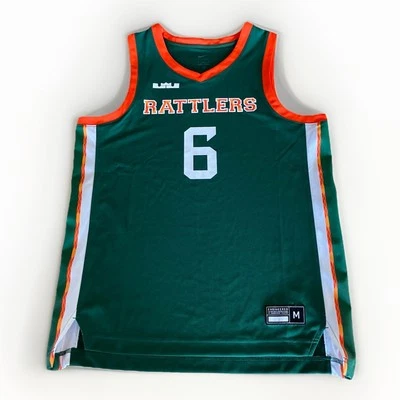 Camiseta deportiva Nike FAMU Florida A&M Rattlers para hombre M verde LeBron James baloncesto #6 Foto 1 de 4