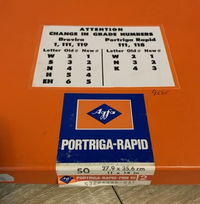 Agfa Portriga-Rapd PRN 111 Photo Paper 11 x 14 White Glossy Open Box - Image 1 of 3