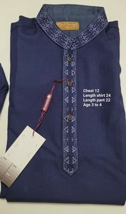 Boys 2 piece shalwar kameez age 3 To 4 years. Wash n wear soft stuff  - Picture 1 of 2