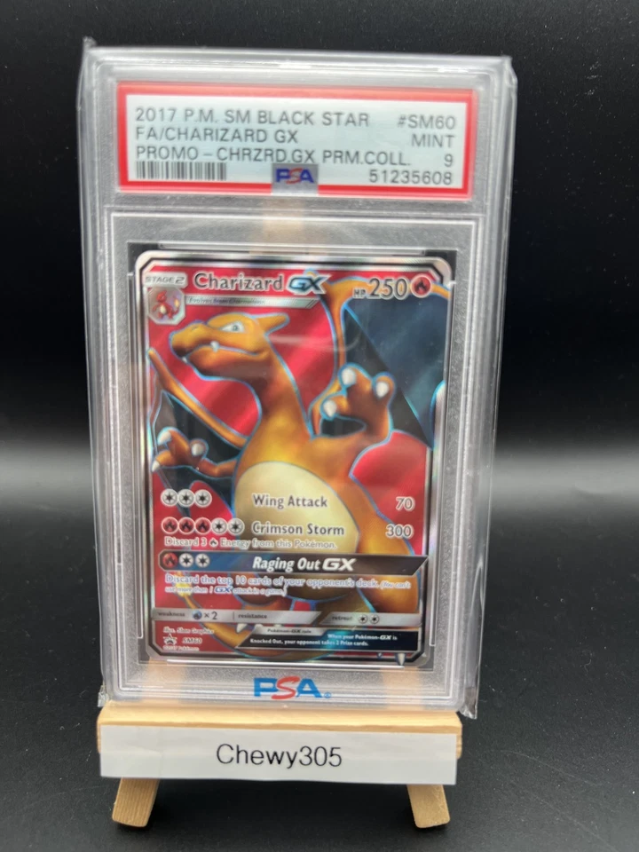 Pokemon Promo Charizard GX #SM60 Sun & Moon PSA 9 Mint - Image 1 of 2