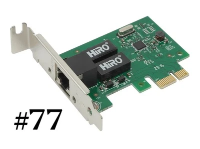 Tarjeta Ethernet Gigabit PCI Express interna de bajo perfil HiRO H50304 10/100/1000  Foto 1 de 4