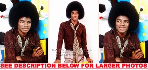 MICHAEL JACKSON 1976 AFROS n PELUCHE 3 RARAS 8x10 FOTOS - Imagen 1 de 1