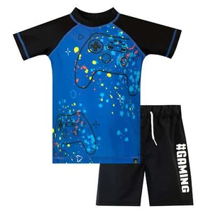 Set Nuoto Gioco Bambini Ragazzi 5 6 7 8 9 11 12 13 Anni Surf Wear Blu - Foto 1 di 5