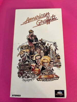 American Graffiti, 1973 (VHS, 1990) Richard Dreyfuss, Ron Howard, Wolfman Jack Foto 1 de 3