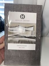 Hotel Collection King Sham Linen Grey T93105