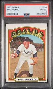 1972 Topps Phil Niekro #620 - Braves HOF Knuckleball Legend, Vintage MLB Card - Picture 1 of 2