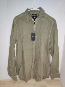 G-Star Raw Men's L Type C Straight Long Button Down Utility Shirt Green NWT - Picture 1 of 4