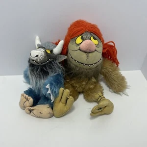 1980 Vintage Where The Wild Things Are Plush 8 Inch Lot Of 2 - Picture 1 of 4