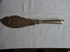 Antique Silver Plated Fish Server Monogrammed Length 28 cm