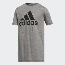 adidas Big Boys' Clima Performance Logo Tee - Choose Sz/color Dark Grey Large