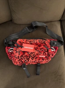 NEW Sprayground Red Black Unisex Fanny Pack New Hip Bag Backpack - Picture 1 of 9