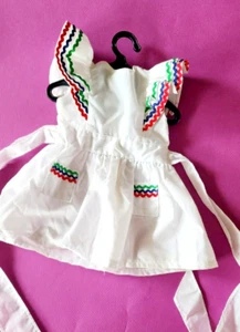 American Girl 18" bambola Molly vestito festa compleanno pinafore SOLO piacevole - Foto 1 di 3