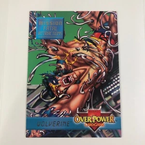 1995 Marvel Overpower Card Game WOLVERINE Mission Fatal Attractions # 5 of 7 - Picture 1 of 5