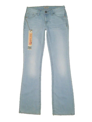 Pantalones de mezclilla elásticos azules Mek Denim Gilmore corte bota para mujer talla 27, 30 L34 nuevos Foto 1 de 4