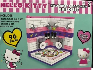 Hello Kitty Build Set 168 Pieces Building Blocks w/Figure NIB Disco Floor - Picture 1 of 1