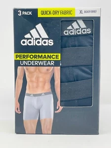 Adidas 3 pack Performance Underwear Quick-Dry Fabric XL Boxer Brief New - Picture 1 of 2