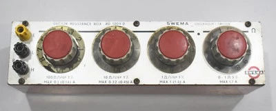 Swema RD 1004 D 0.1 & 100 Ω Decennio Resistenza Scatola Industriale Elettrico - Immagine 1 di 4