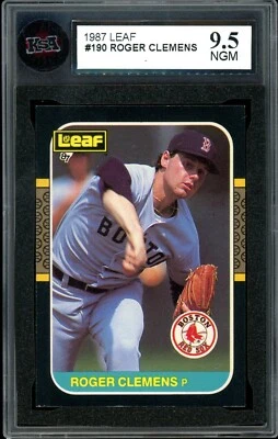 1987 Leaf Baseball Canadian French/English #190 Roger Clemens Boston KSA 9.5 NGM - Image 1 of 2