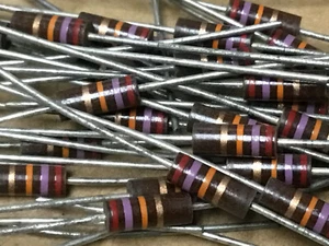 (23 PC) AB RC20GF273J Resistor Carb Comp 1/2W 27KOHM 5% NSN# 5905-00-279-3499 - Picture 1 of 2