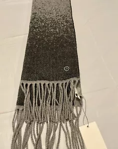CALVIN KLEIN Women's Black/Gray Light Weight Scarf 11" x 70" New W/tags - Picture 1 of 9