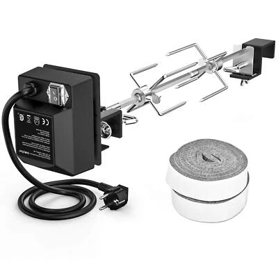 Grillspieß Set aus Edelstahl Drehspieß mit Elektromotor Kompatibel für Large ... - Bild 1 von 4