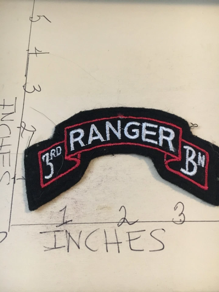 US Army 3rd Ranger Battalion arc tab Patch 4/1/25 - Image 1 of 1