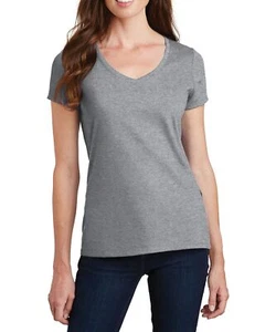JustBlanks Women's Fan Favorite V-Neck Tee T-Shirt - JBLPC450V - Picture 1 of 21
