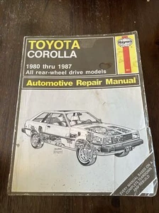 Haynes Toyota Corolla Service Repair Manual 1980-1987 RWD - Picture 1 of 3