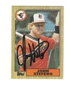 Autographed Signed 1987 Topps JOHN STEFERO Baltimore Orioles Card #563- w/COA - Picture 1 of 1