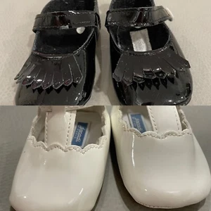 2 Pairs Of Shoes - Jacadi And tartine et chocolat baby girl shoes 3 To 9 Months - Picture 1 of 10