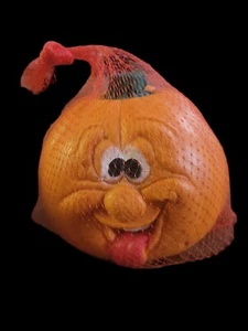 Vintage Holloween Pumpkin Soft Squish Foam Ball  Decoration - Picture 1 of 3