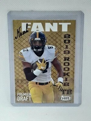 Noah Fant 2019 Sage Hit Premier Draft - #2 - Iowa Hawkeyes - Image 1 of 2