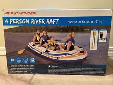 Pathfinder 4 Person River Lake Raft Boat Sport Canoe Pump/Oars INCLUDED Unopened