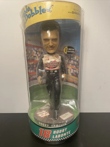 Nascar Bobby Labonte #18 Limited Edition Bobble Head Doll Interstate Batteries Cover