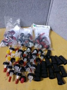 60 Portion Control 1oz SHOT POURERS / POUR SPOUTS Liquor Bottle - Picture 1 of 8