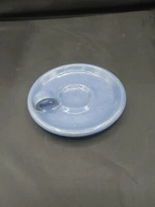 Bybee Pottery Blue Speckled Saucer With Handle - Picture 1 of 2