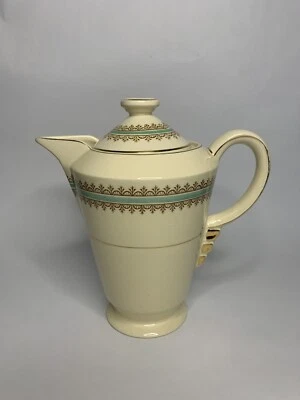 Vintage Art Deco Newhall Pottery Coffee Pot Fortuna Shape 1930s - Image 1 of 4
