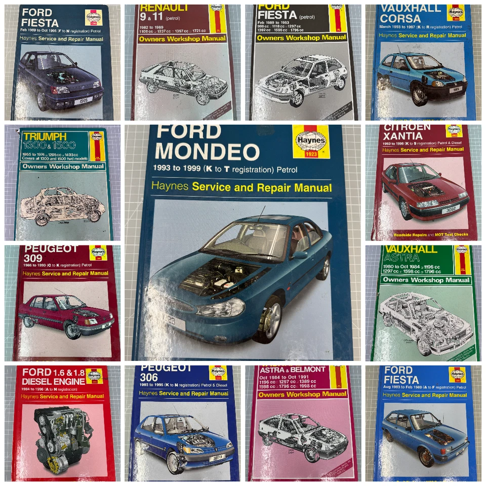 Haynes Car Repair Manuals Ford Triumph Peugeot Vauxhall Citroen etc You Pick - Image 1 of 1