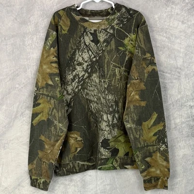 Sudadera De Colección Años 90 Niños JERZEES Exterior Camuflada Cuello Redondo Talla L 12/14 Roble Mossy Foto 1 de 4