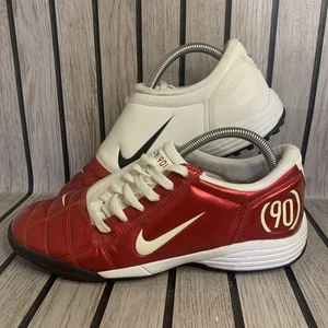Vintage 2005 Nike Total 90 III TF Astroturf Trainers Mens Size 8 Red 312596-611 - Picture 1 of 21