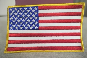NUEVO EE. UU. Ejército Marina Marina Militar Coser en Bandera Americana Parche 6-3/8" x 4" - Imagen 1 de 4