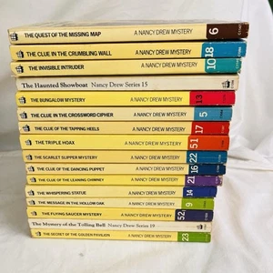 Nancy Drew Mystery Book Job Lot X16 Carolyn Keene VTG Paperback Bundle 70s 80s - Imagen 1 de 23
