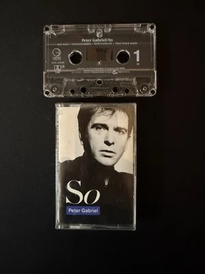 Peter Gabriel - "So" Cassette Tape 1986 the original frontman for Genesis Foto 1 de 4