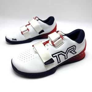 TYR L-1 Lifter Schuhe Herren Größe 9,5 Damen 11 rot weiß blau Gewichtheben Fitnessstudio - Bild 1 von 7