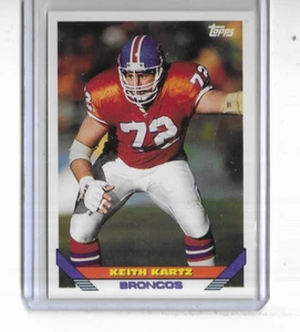 1993 Topps Football #49 Keith Kartz Denver Broncos - Picture 1 of 2